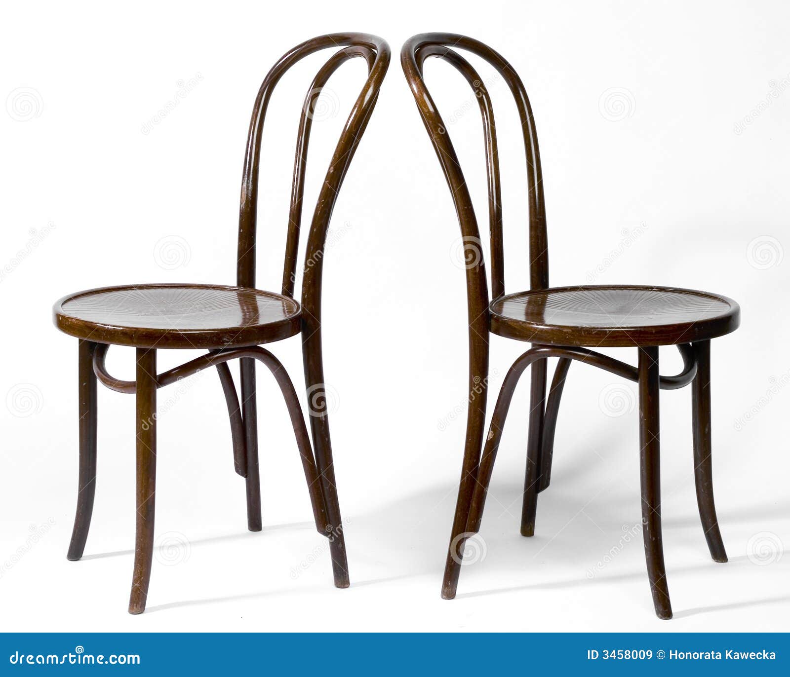 two bentwood chairs