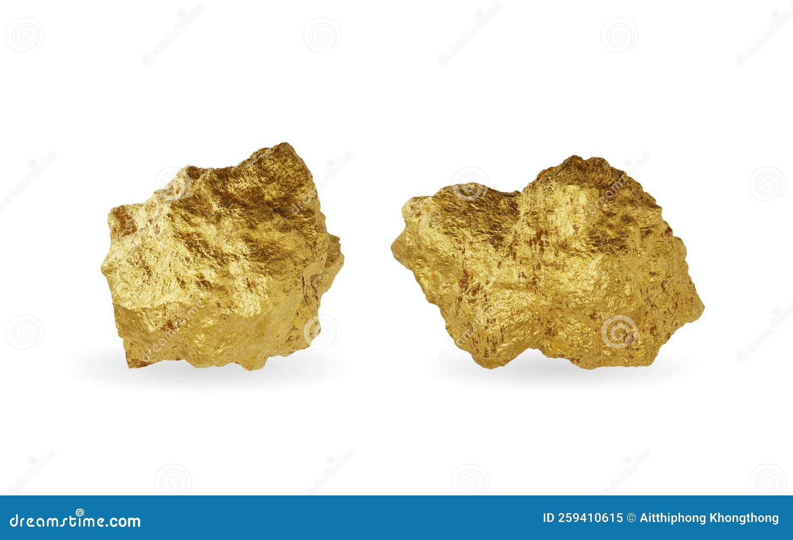 Golden Nugget On Brown Background Generated By Midjourney Ai Royalty