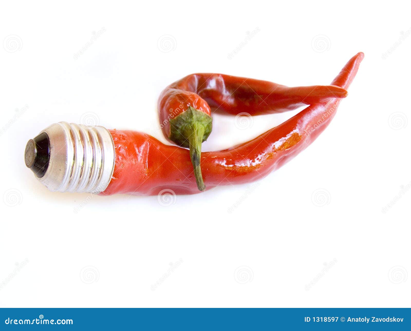 Two bitter pepper stock image. Image of ingredients, idea 1318597