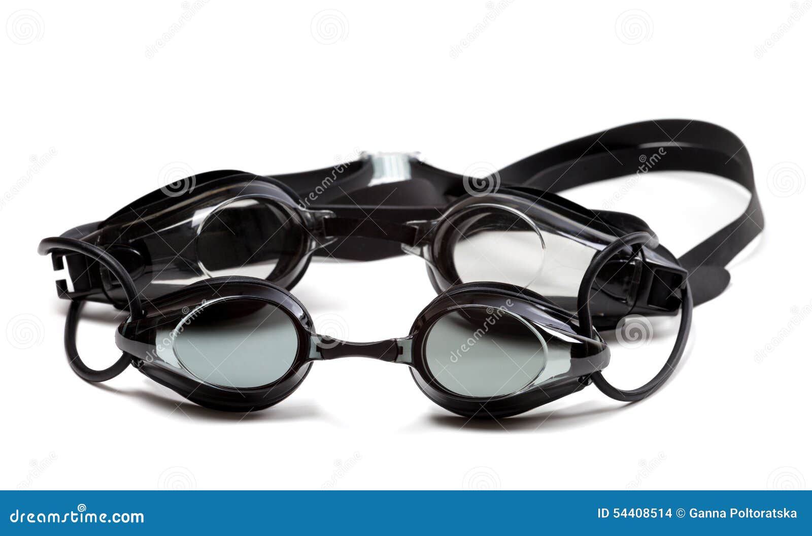 Two Black Goggles for Swimming Stock Photo Image of recreational