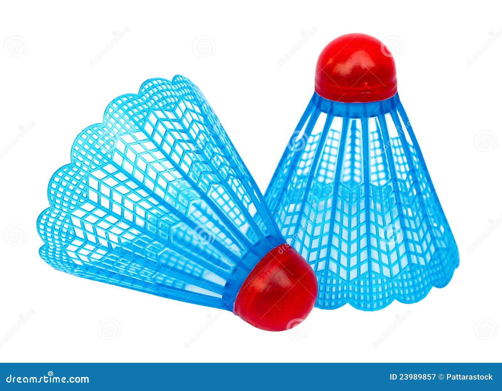 Two Blue Badminton Shuttlecocks Stock Image Image of color, active 23989857