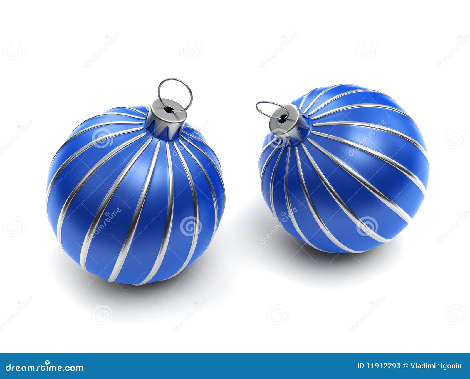 Download Two Blue Striped Christmas Balls Stock Illustration Illustration of clipart ball