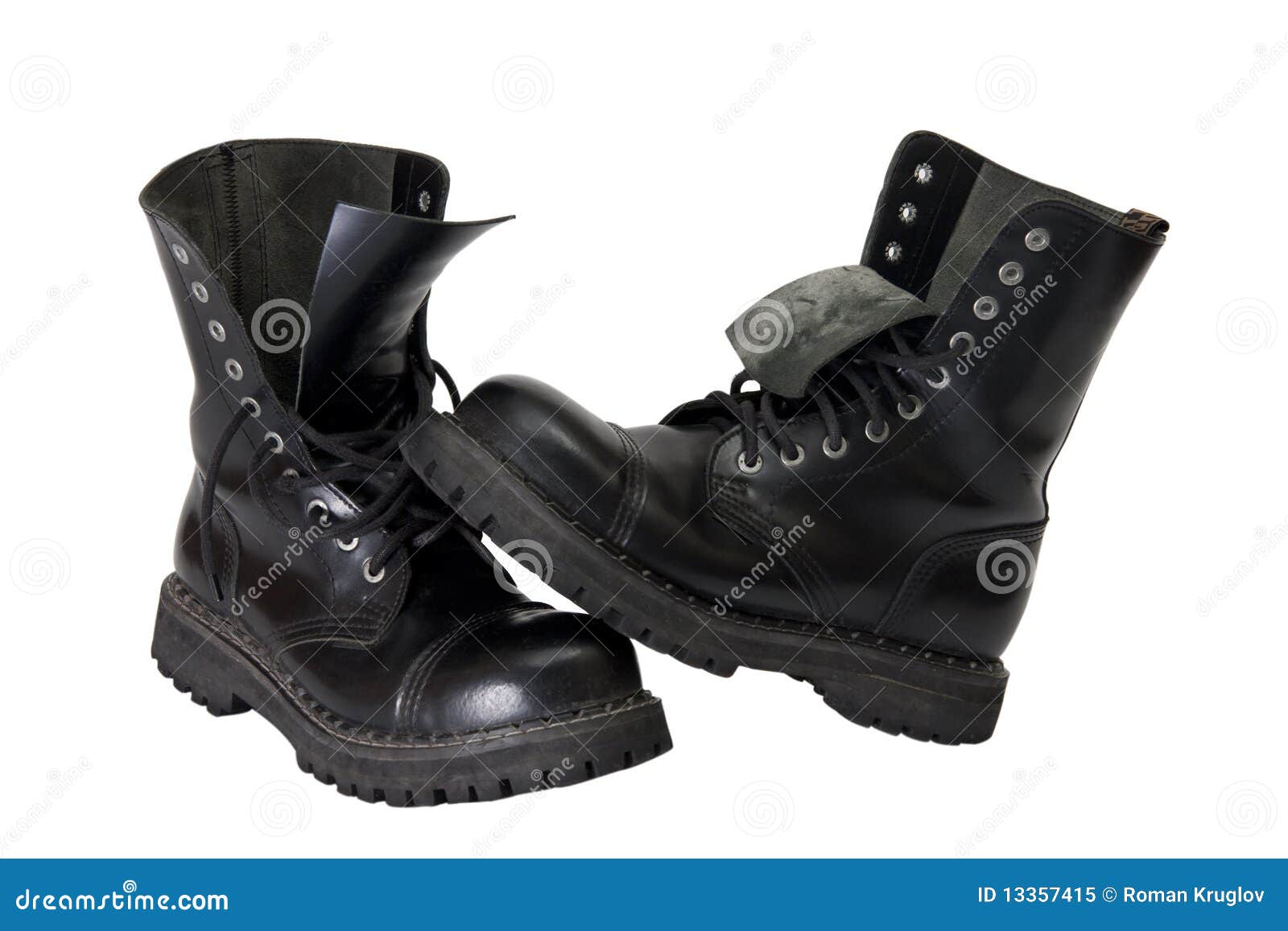 Two boots stock image. Image of laces, boot, round, relief - 13357415