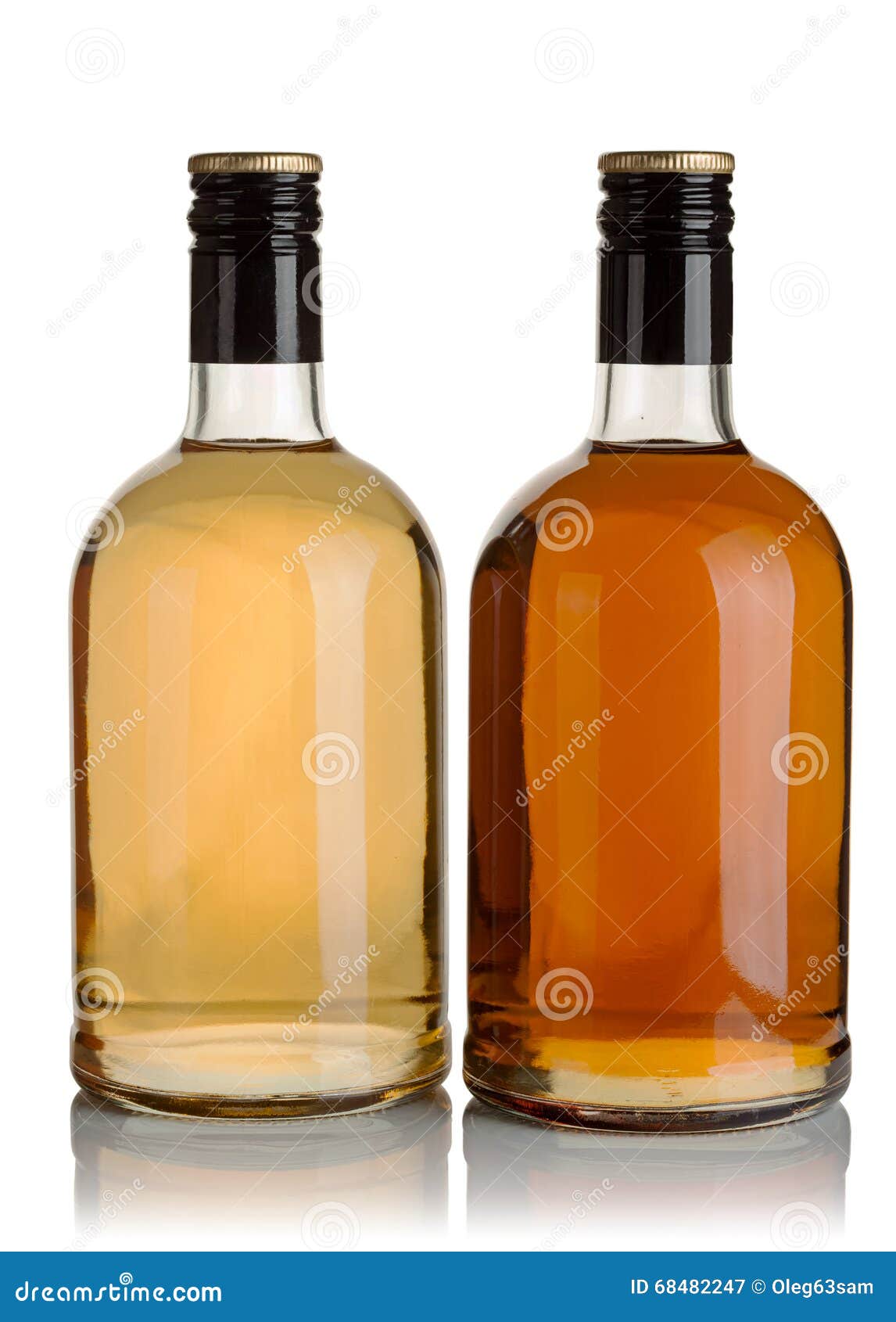 Two bottles of liquor stock image. Image of alcohol, transparent 68482247