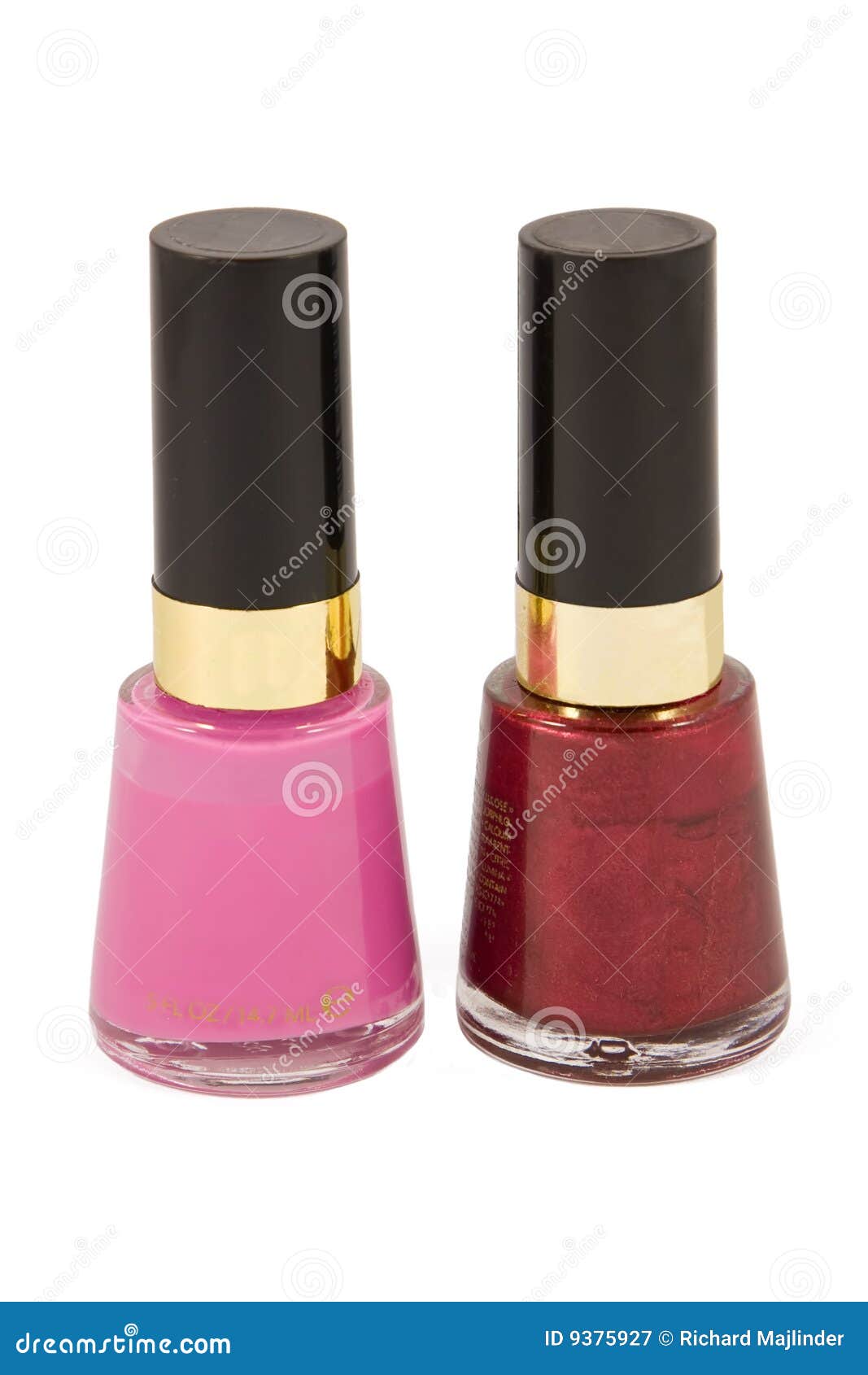 two bottles of nail varnish