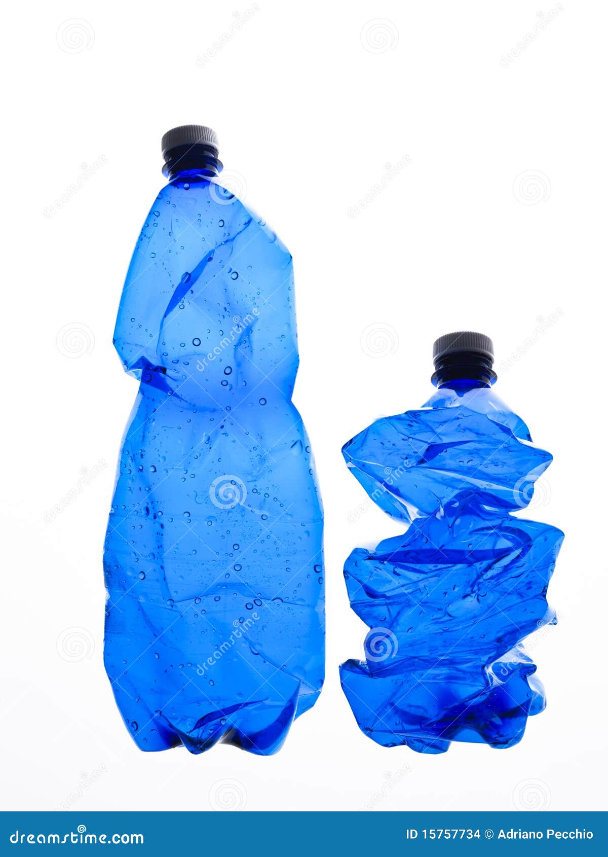 two bottles of plastic