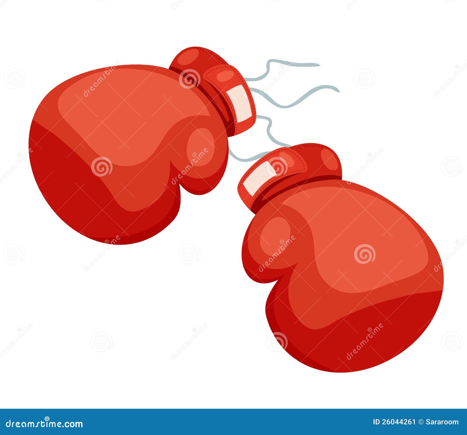 A two boxing glove stock vector. Illustration of glove 26044261