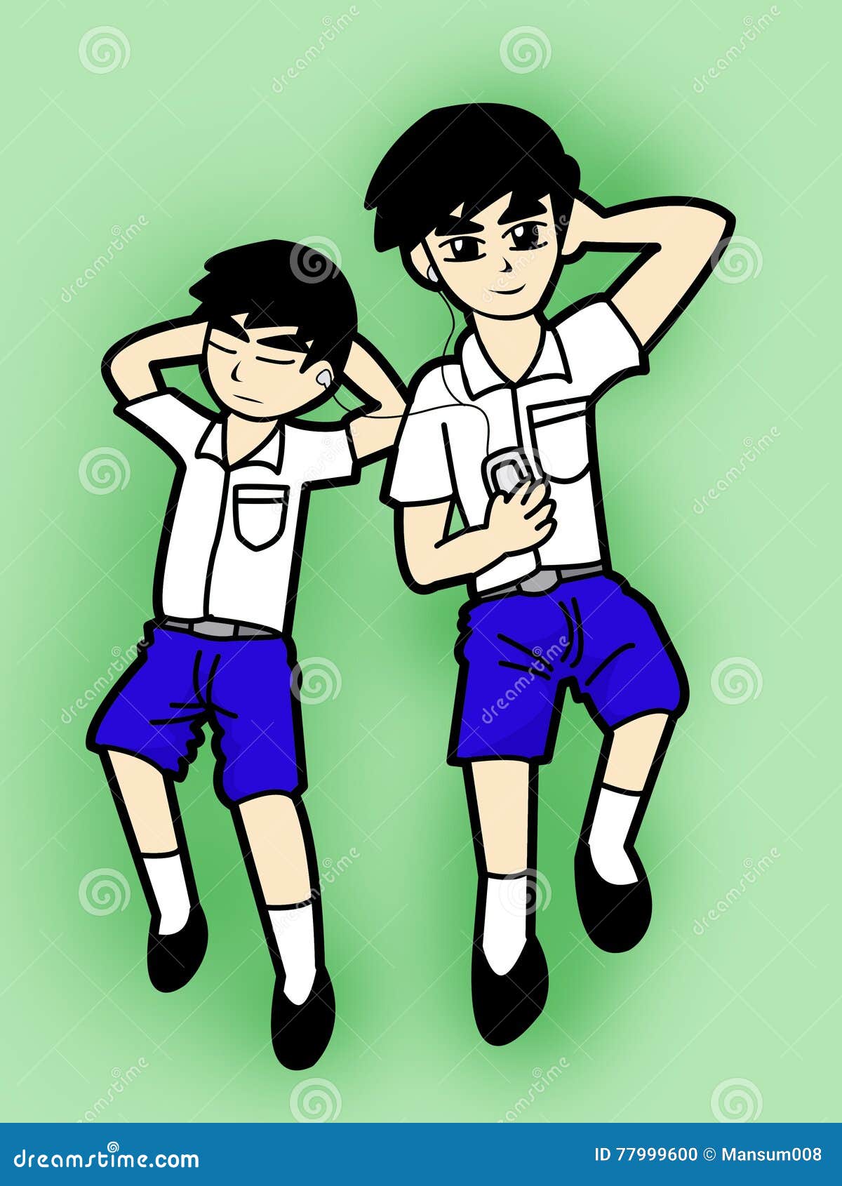 Two Boys Cartoon Sleep on Green Background Stock Illustration - Illustration of thailand, sleep: 77999600 Two Boys Cartoon Sleep on Green Background Stock Illustration - Illustration of thailand, sleep: 77999600