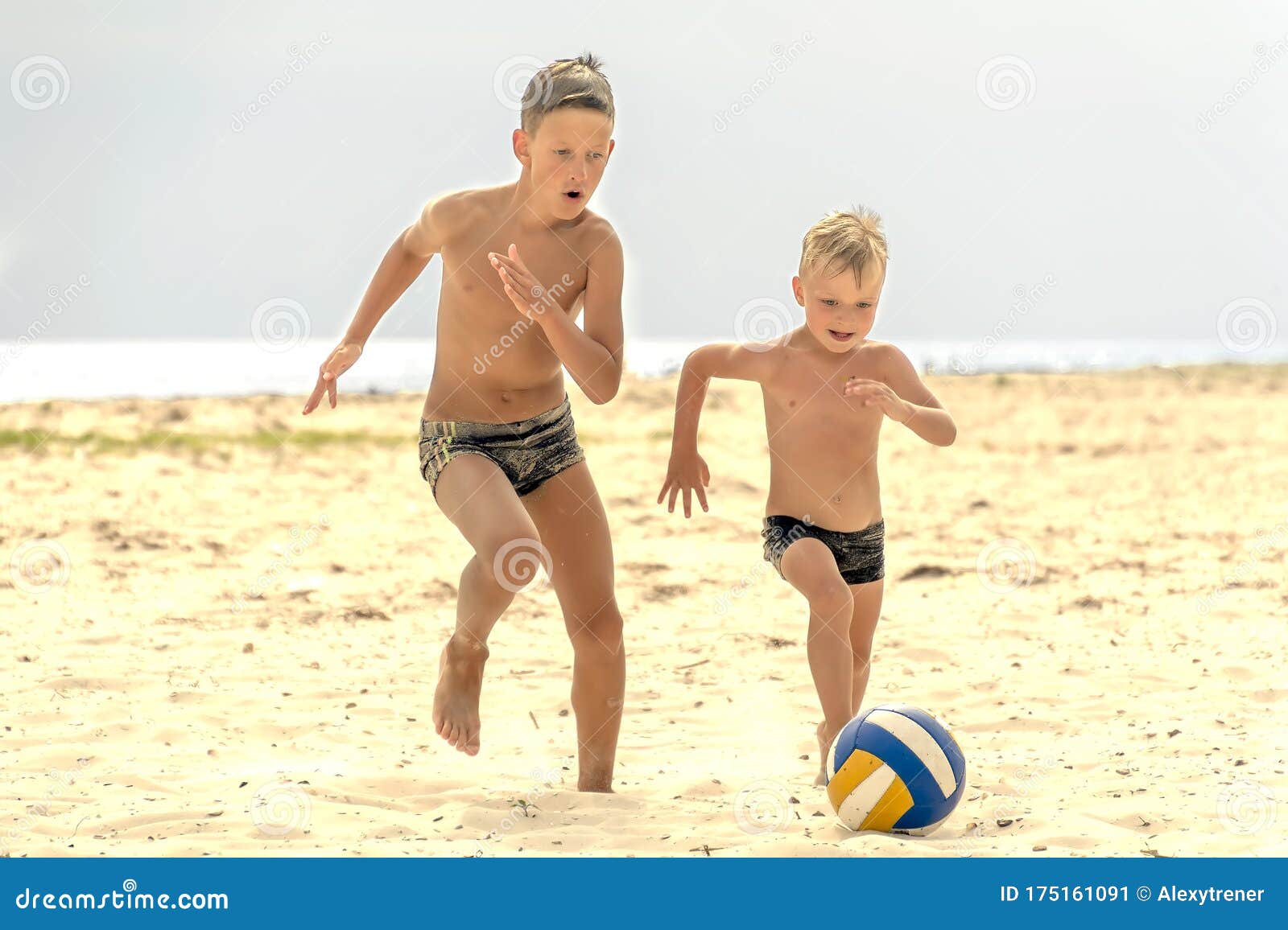 Two Cute Boys Playing Football Stock Illustration - Download Image Now -  Child, Boys, American Football Player - iStock