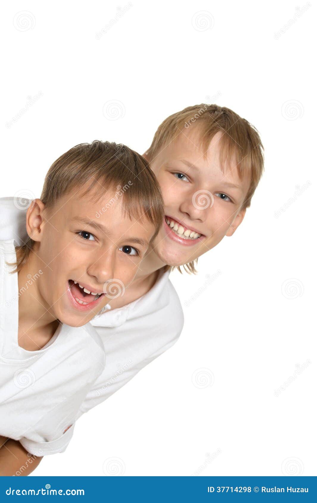 Two brothers isolated stock photo. Image of youth, isolated 37714298