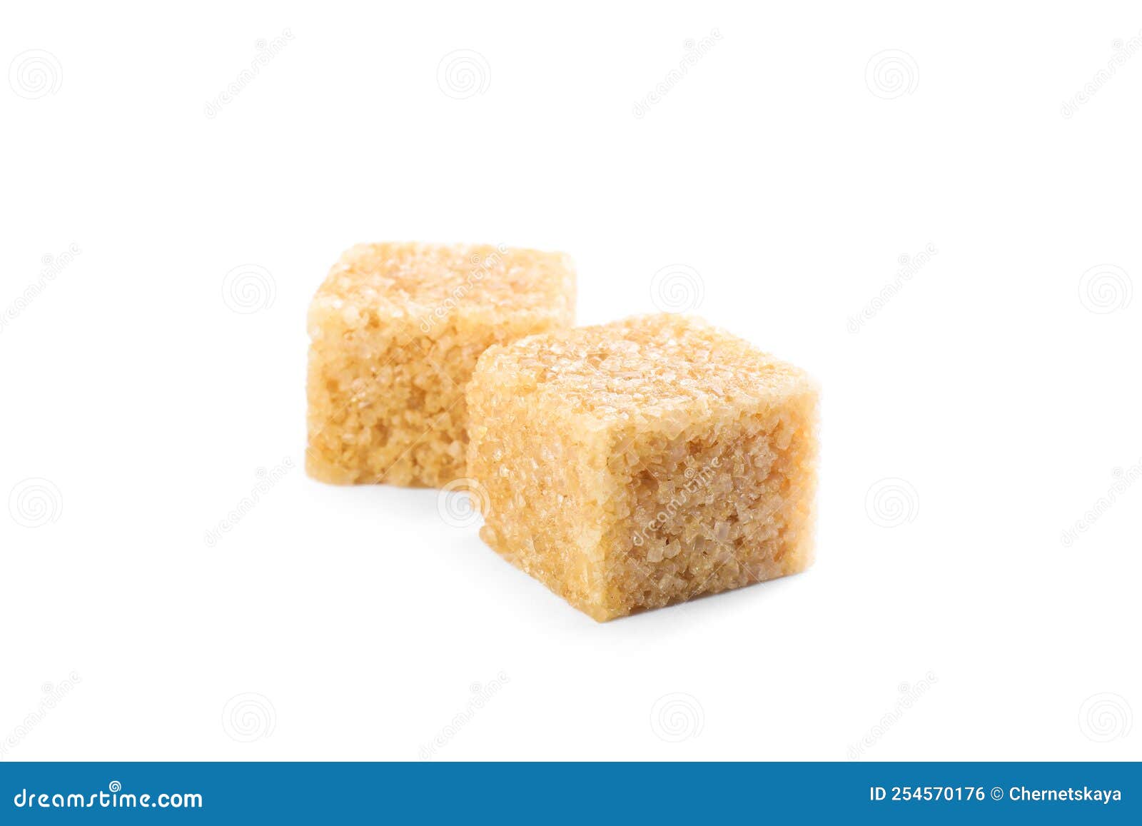Two Brown Sugar Cubes Isolated on White Stock Photo Image of brown