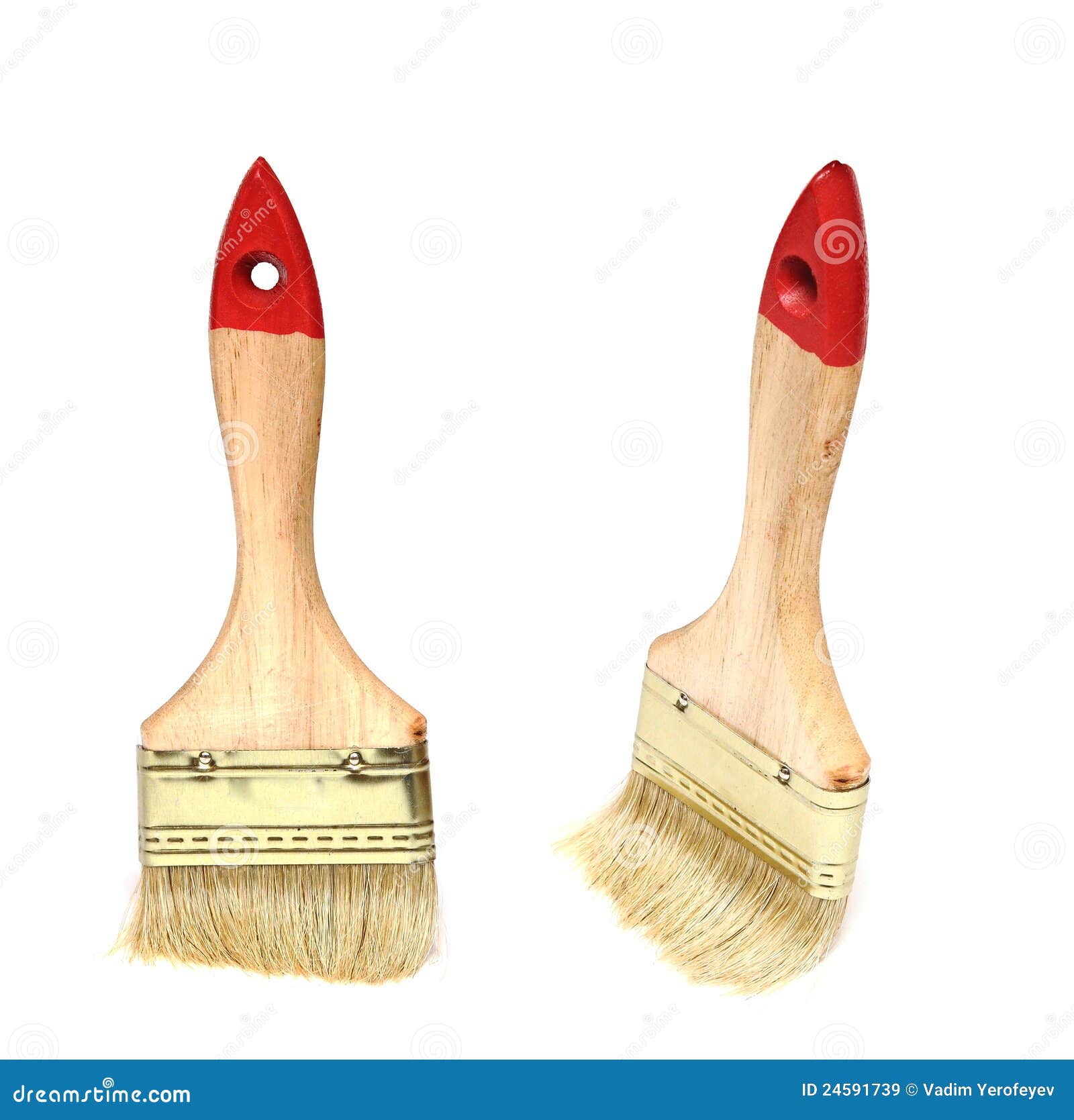 Two brushes stock image. Image of craft, hobby, brush 24591739