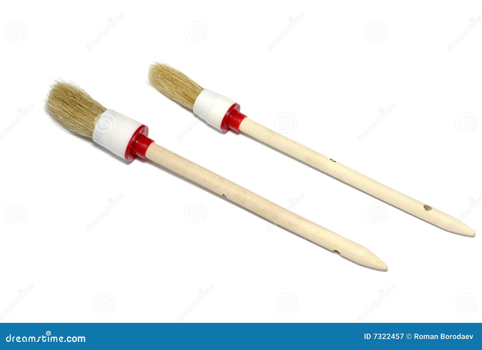 Two brushes stock image. Image of creative, beautiful 7322457