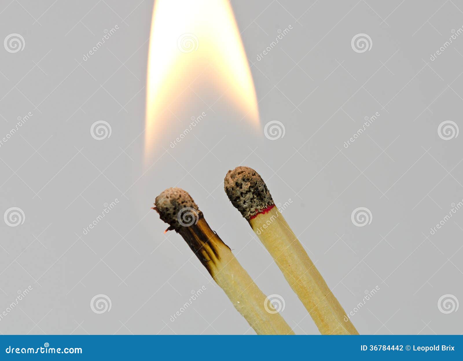 Two burning matches stock photo. Image of fuze, burn 36784442