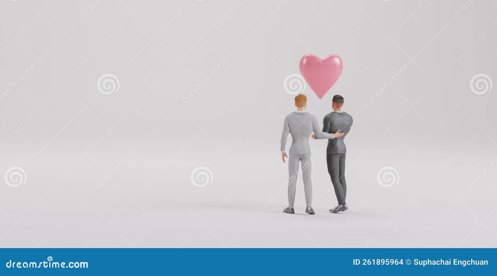 Two Business Men are Walking and Taking Care of Each Other.the Concept of Sex Couples is Correct According To the Rights of Each Stock Illustration photo