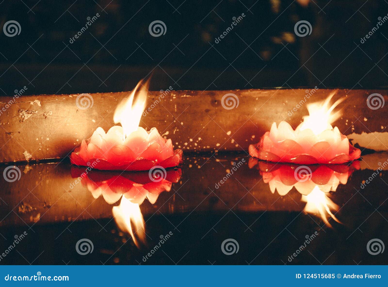 Candle Reflections in a Chinese Temple Stock Image Image of nikon, candle 124515685
