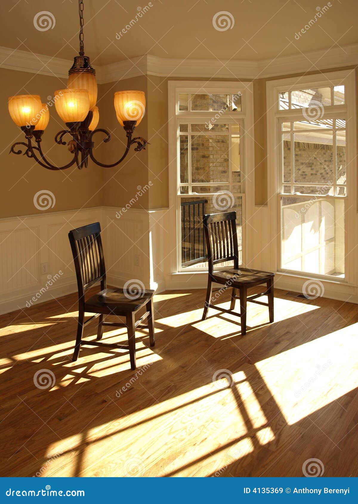 Two chairs in Bay Window stock image. Image of sitting 4135369