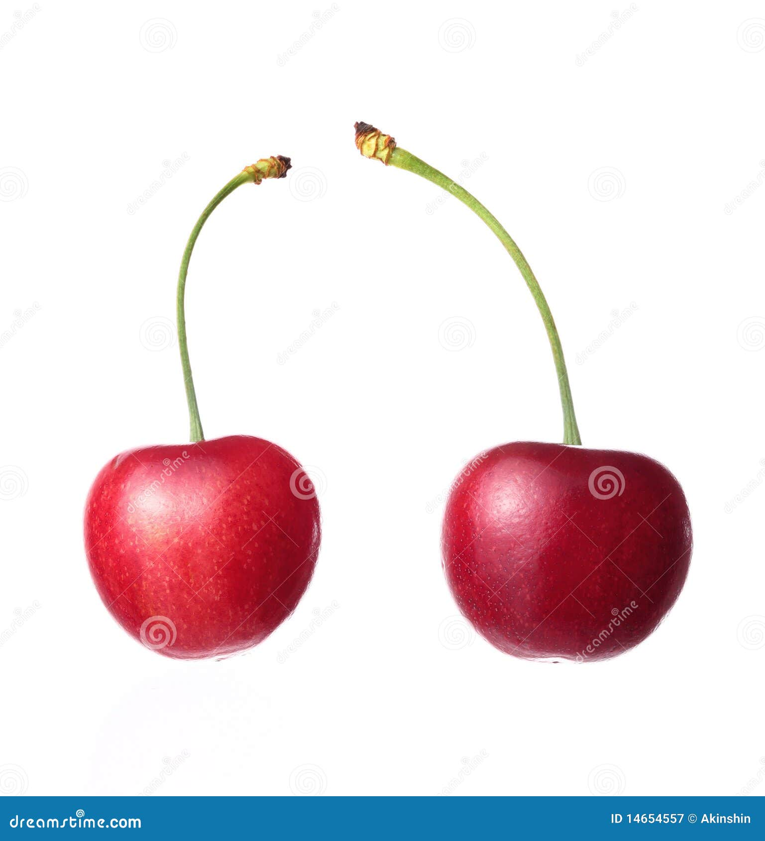 Two cherries stock image. Image of berry, refreshment - 14654557