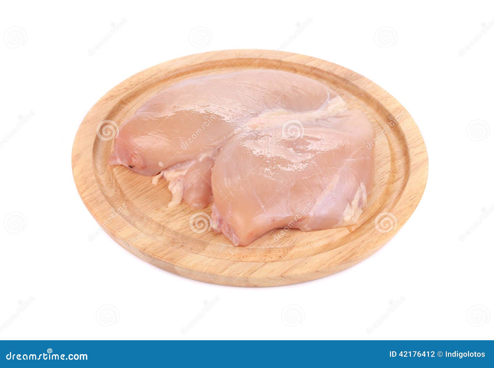 Download Two Chicken Fillets On Platter. Stock Photo - Image of platter, isolated: 42176412