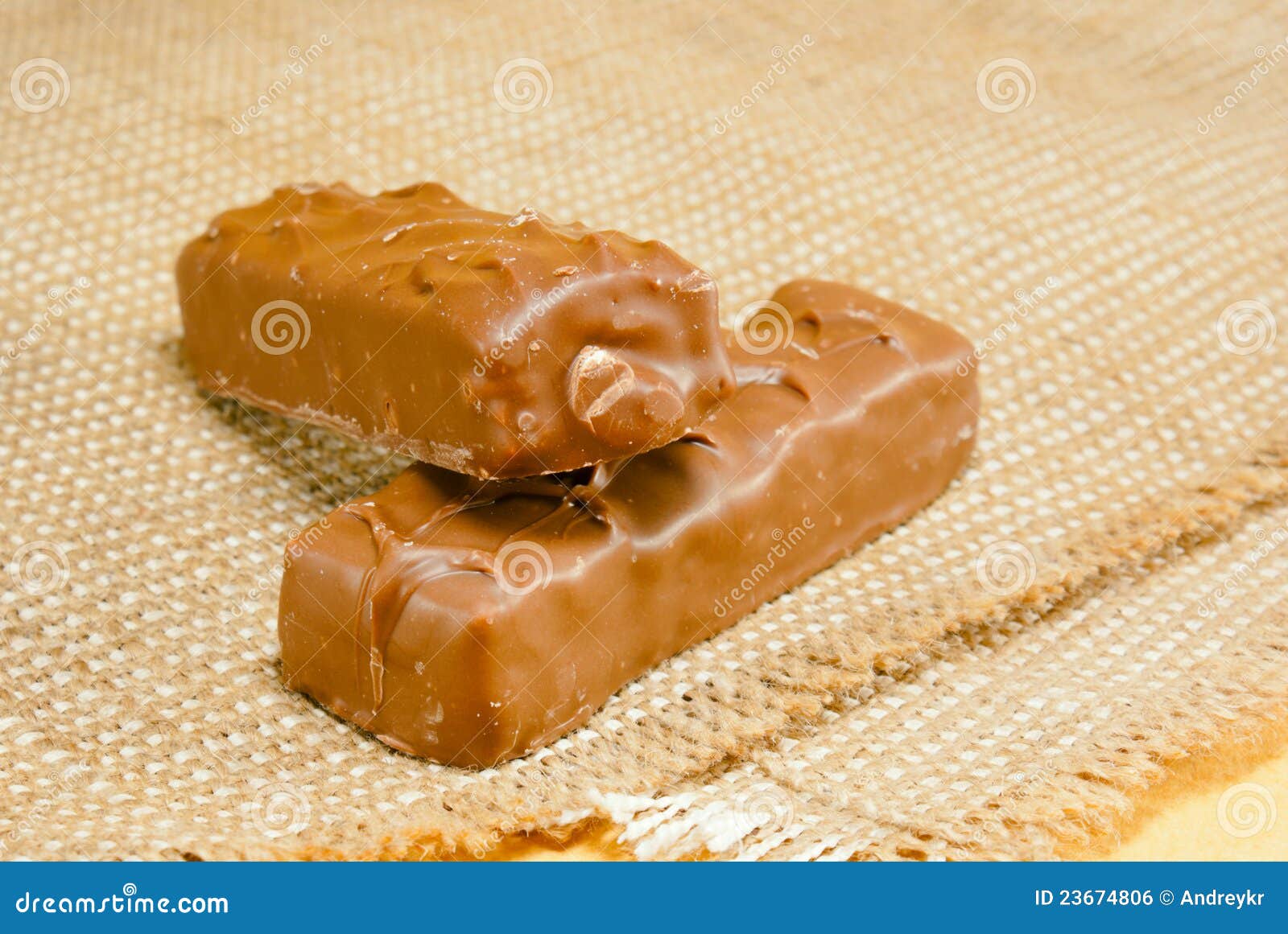 Two chocolate bars stock photo. Image of chocolate, chunks 23674806