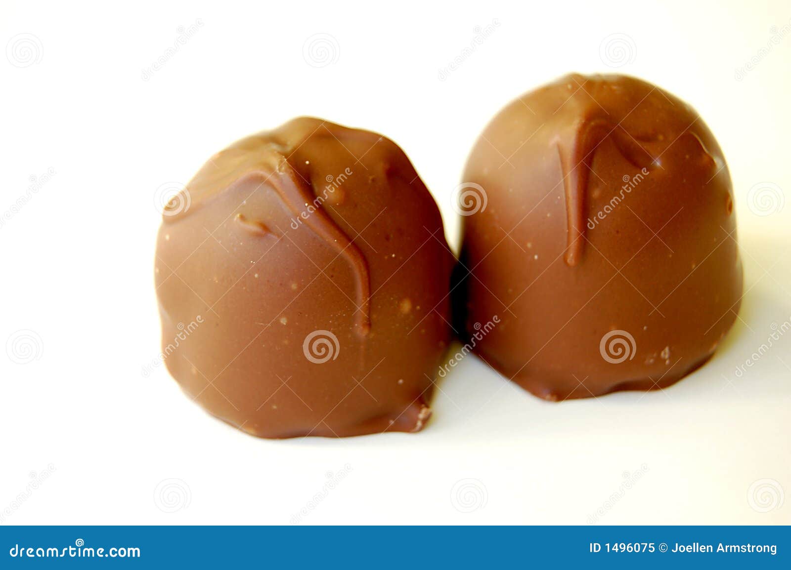 Two Chocolates stock image. Image of white, background 1496075