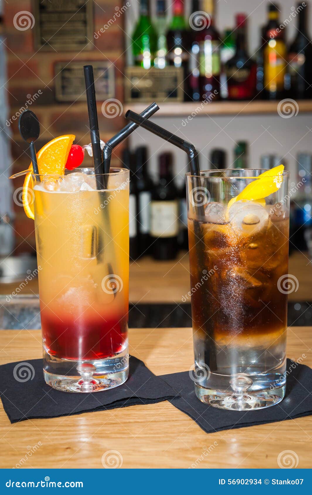 Details Of Cocktails. Vodka Chocolate Long Drink Margarita Served Cold