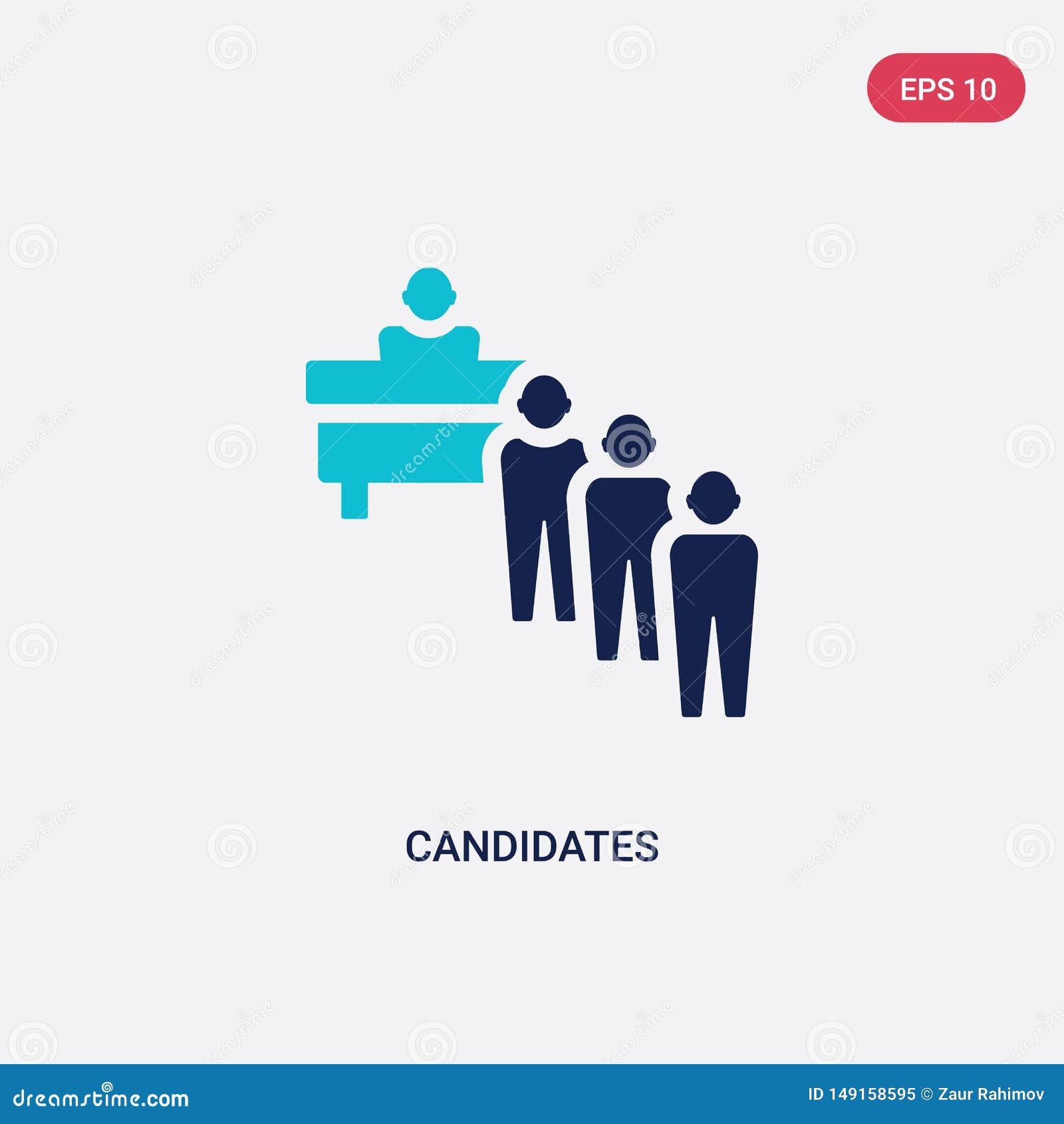 Download Two Color Candidates Vector Icon From Human Resources ...