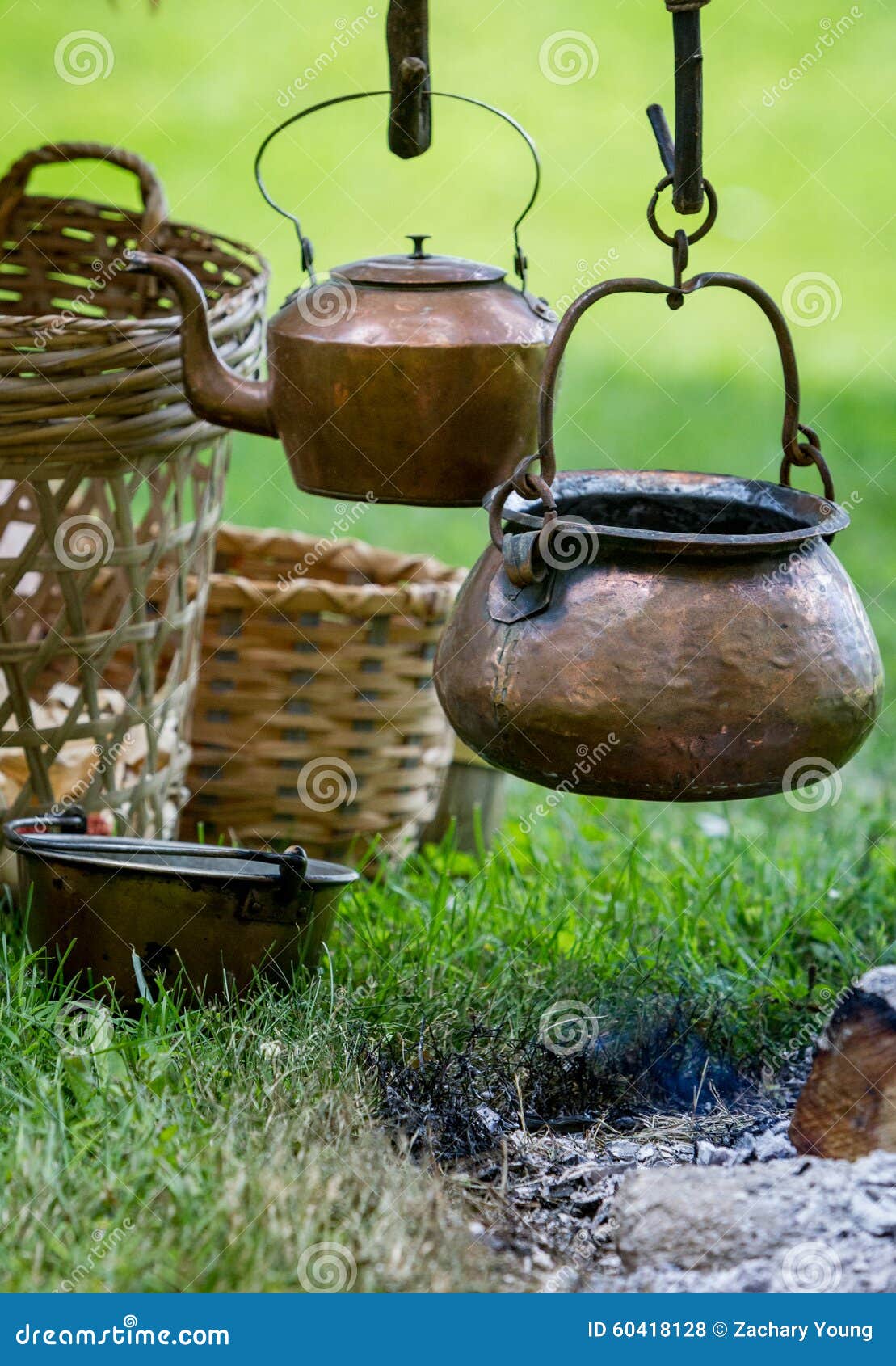 Two copper Kettles stock photo. Image of messy, department 60418128