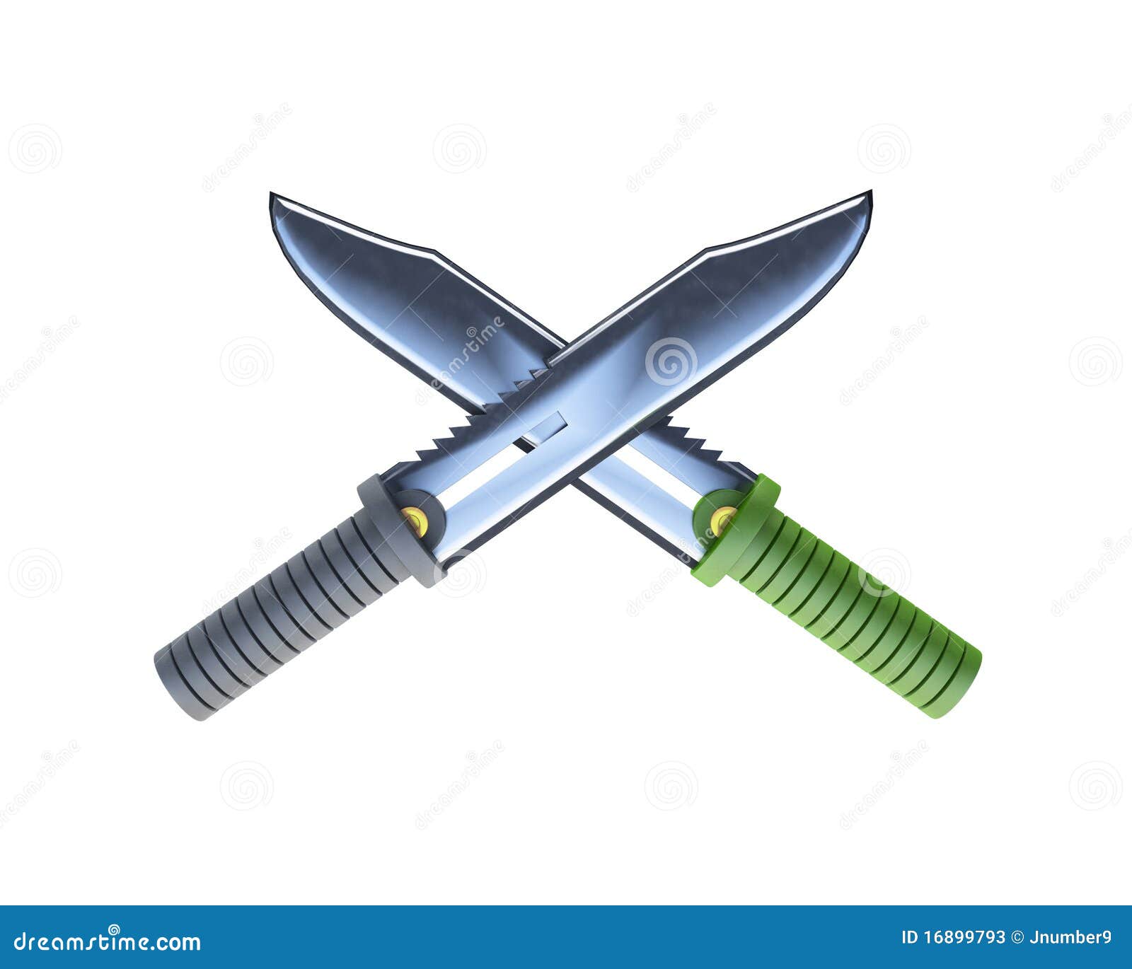 Two crossed knifes stock illustration. Illustration of isolated 16899793