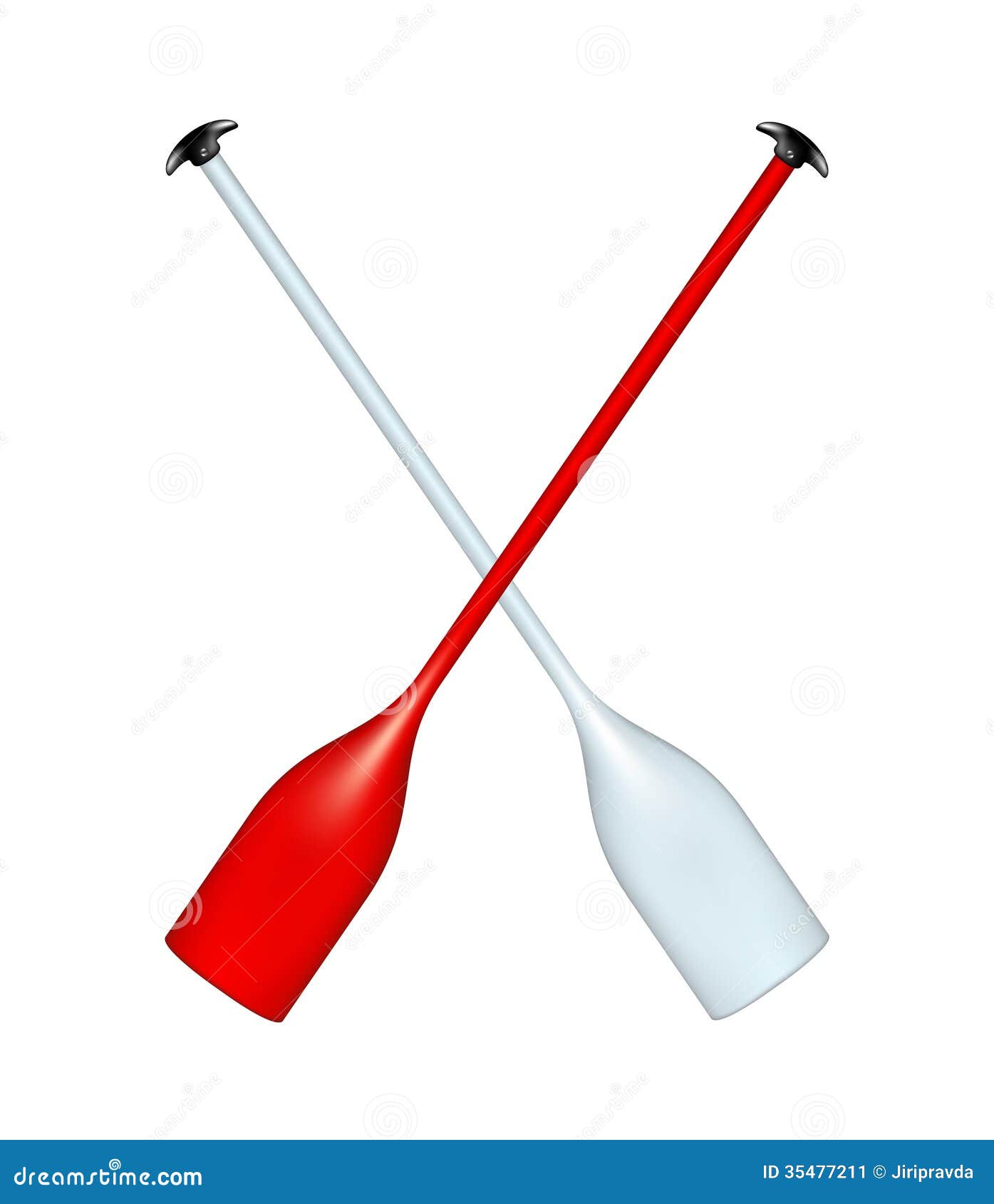 Two Crossed Paddles Stock Image - Image: 35477211