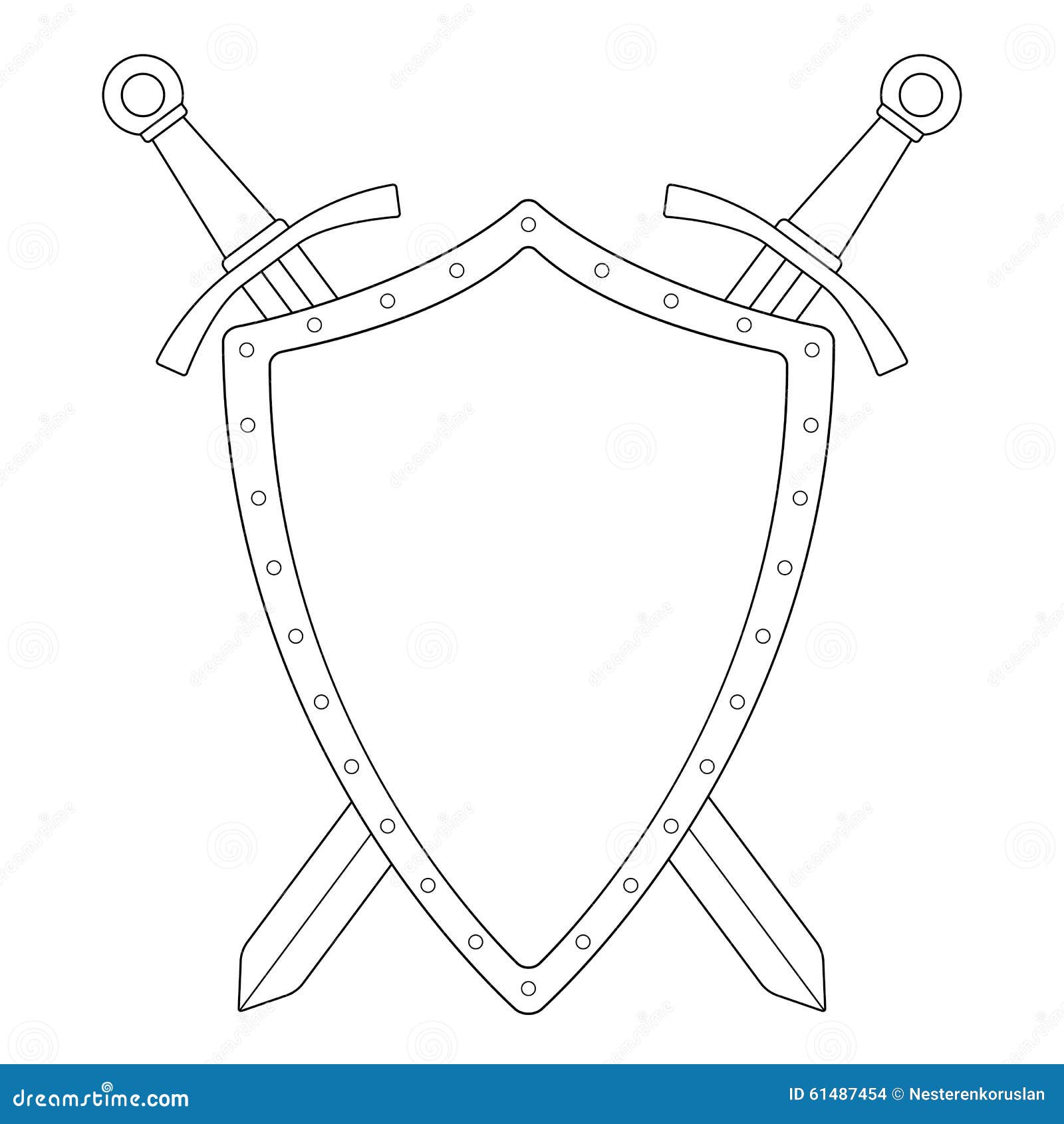 Coat of arms Vector illustration  Coat of arms Shield drawing  Geometric sleeve tattoo
