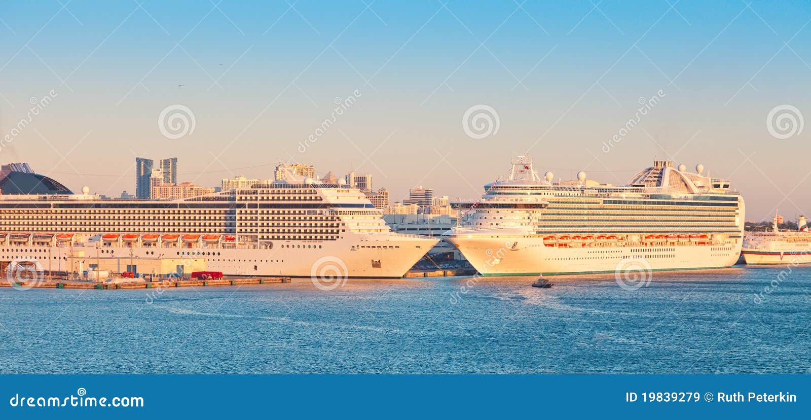 two cruise ships in port everglades