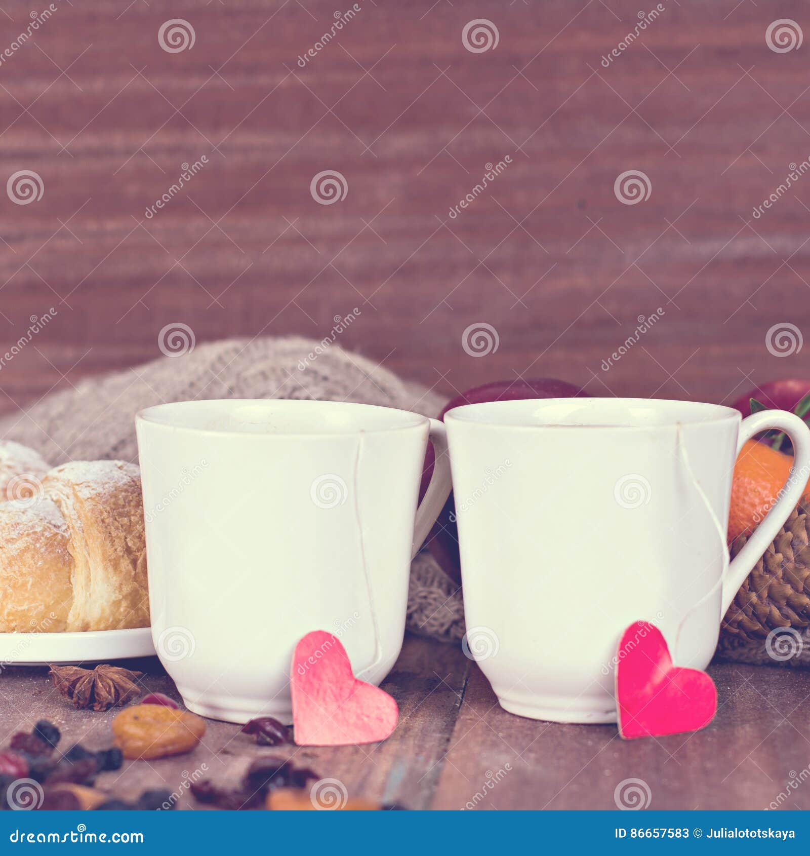 Two Cups of Tea in a Romantic Setting. Stock Image Image of lounge, beverage 86657583