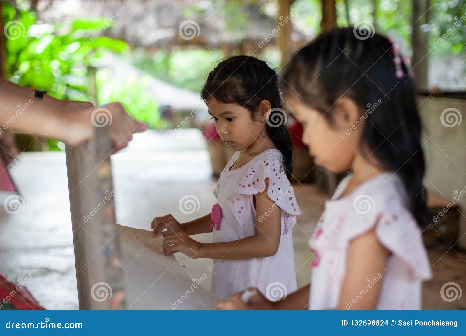 Young Girl Pooping