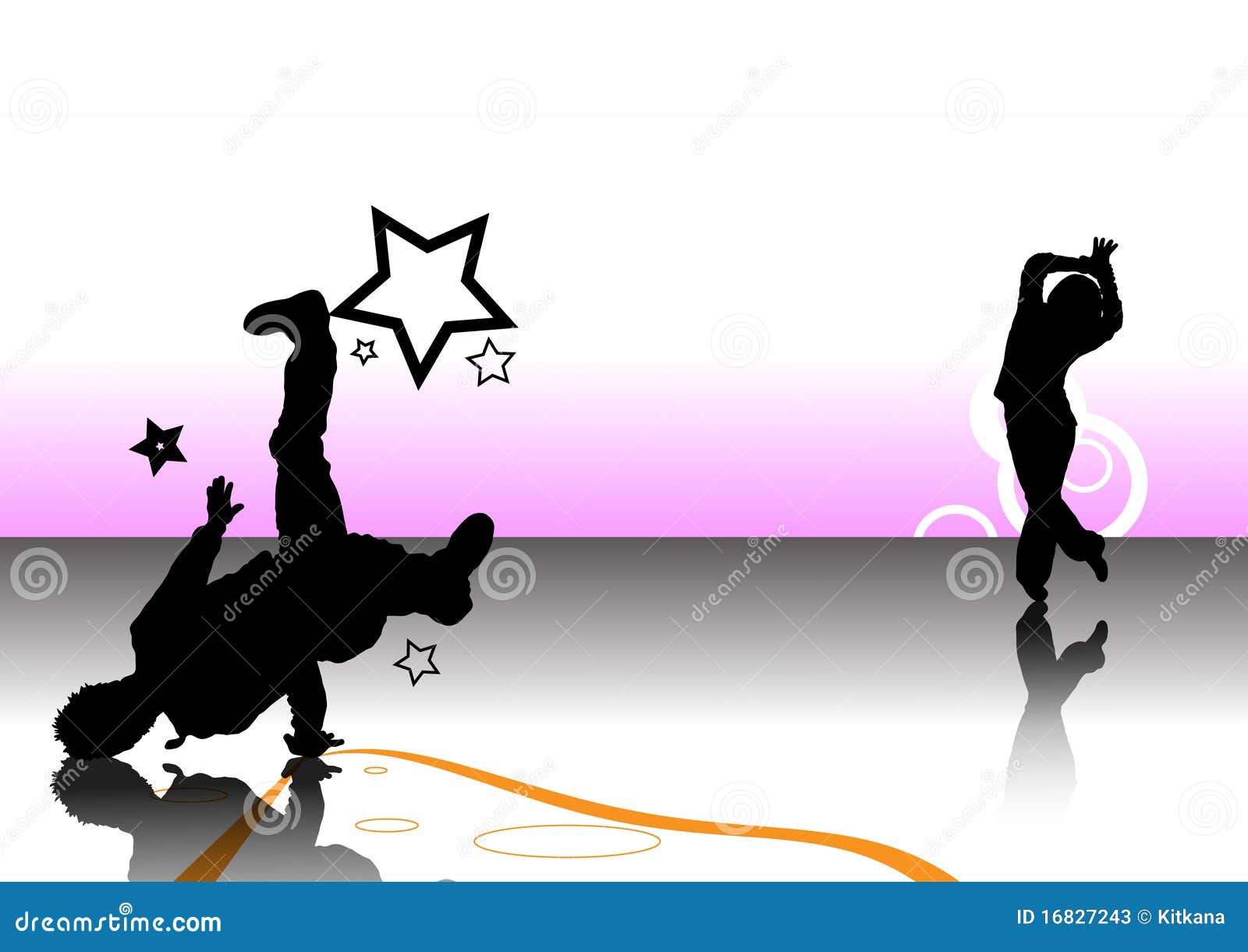 Two Dancer Background Design Stock Vector  Illustration of gradient design  16827243