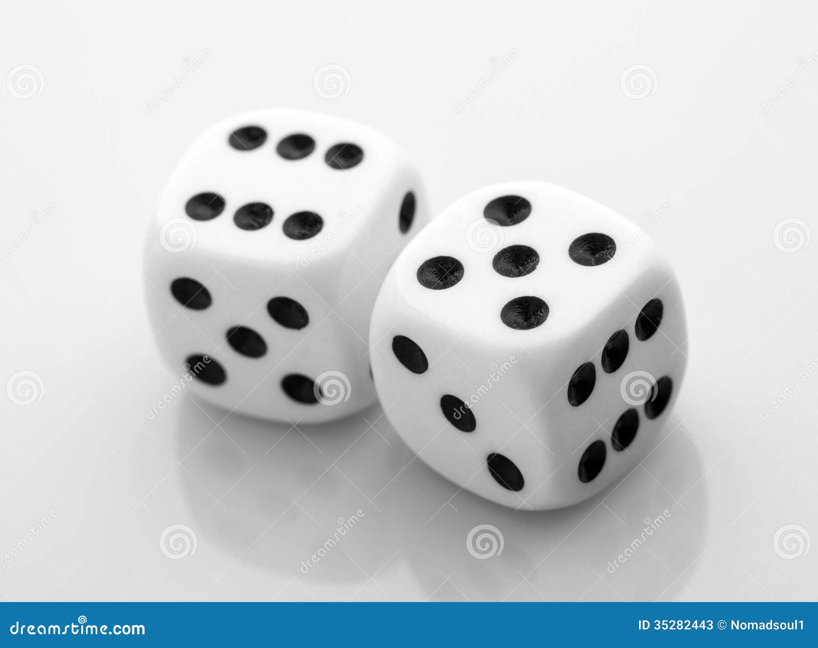 Two dice roll eight stock photo. Image of contrast, dice - 120523232