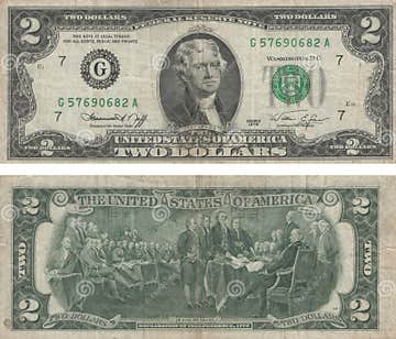 Two dollars stock photo. Image of funding, america, monetary - 6577688