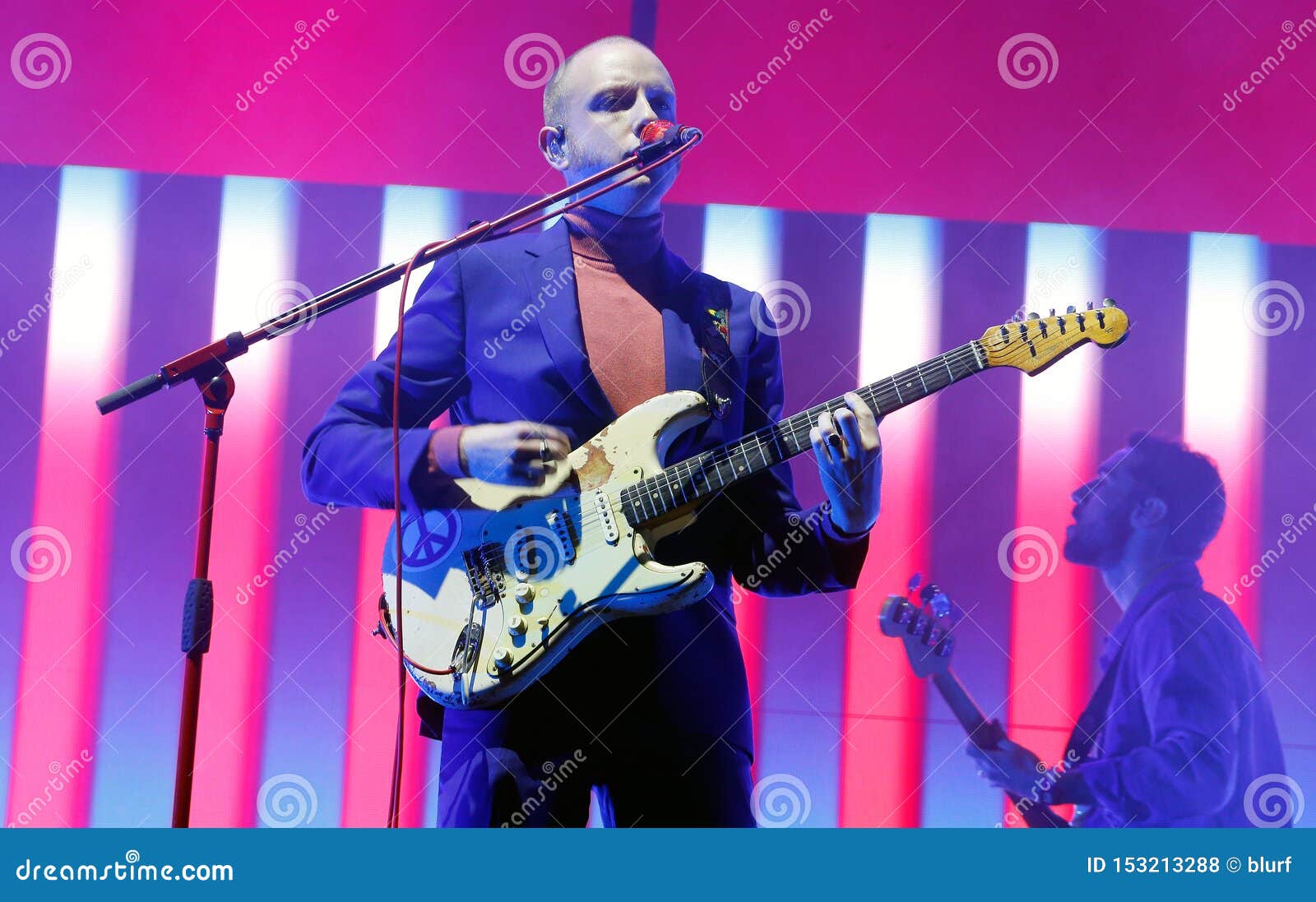 Two Door Cinema Club Performing Live in Mallorca Editorial Stock Photo -  Image of lead, guitar: 153213288