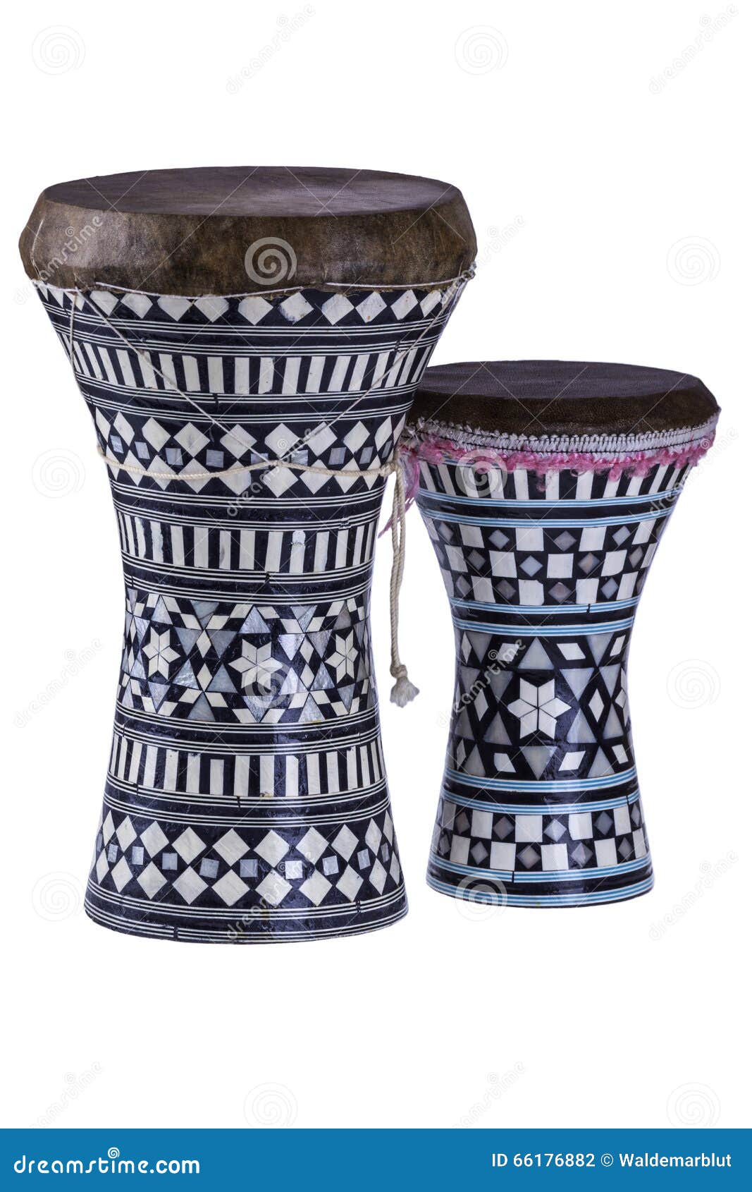 Two Egyptian darbuka stock photo. Image of hand, handle 66176882