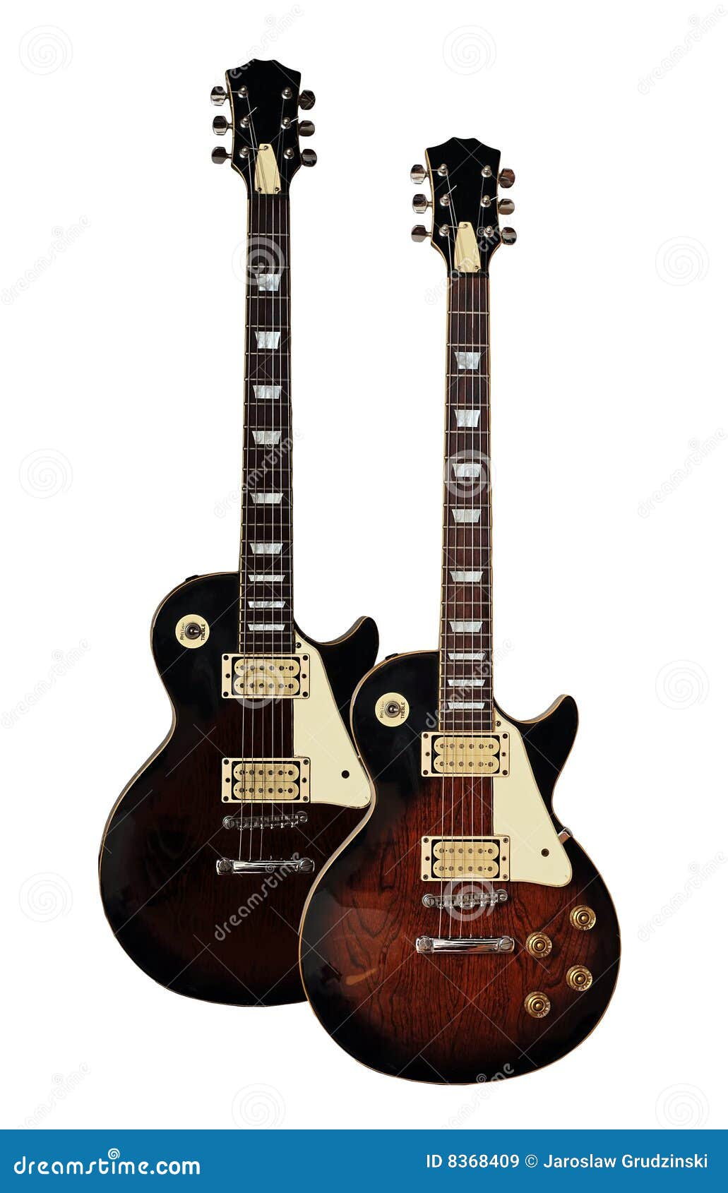Two electric guitars stock image. Image of sound, wood 8368409