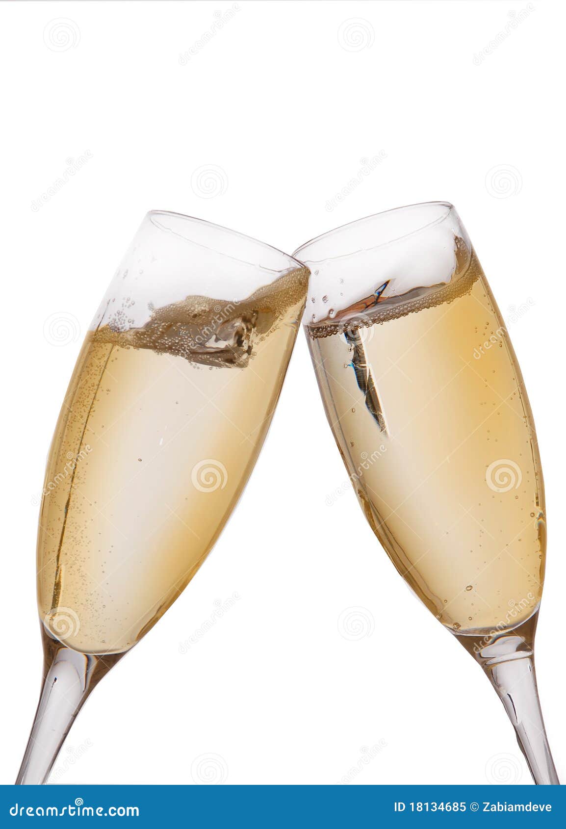 Two Elegant Champagne Glasses Stock Image Image of elegance, close