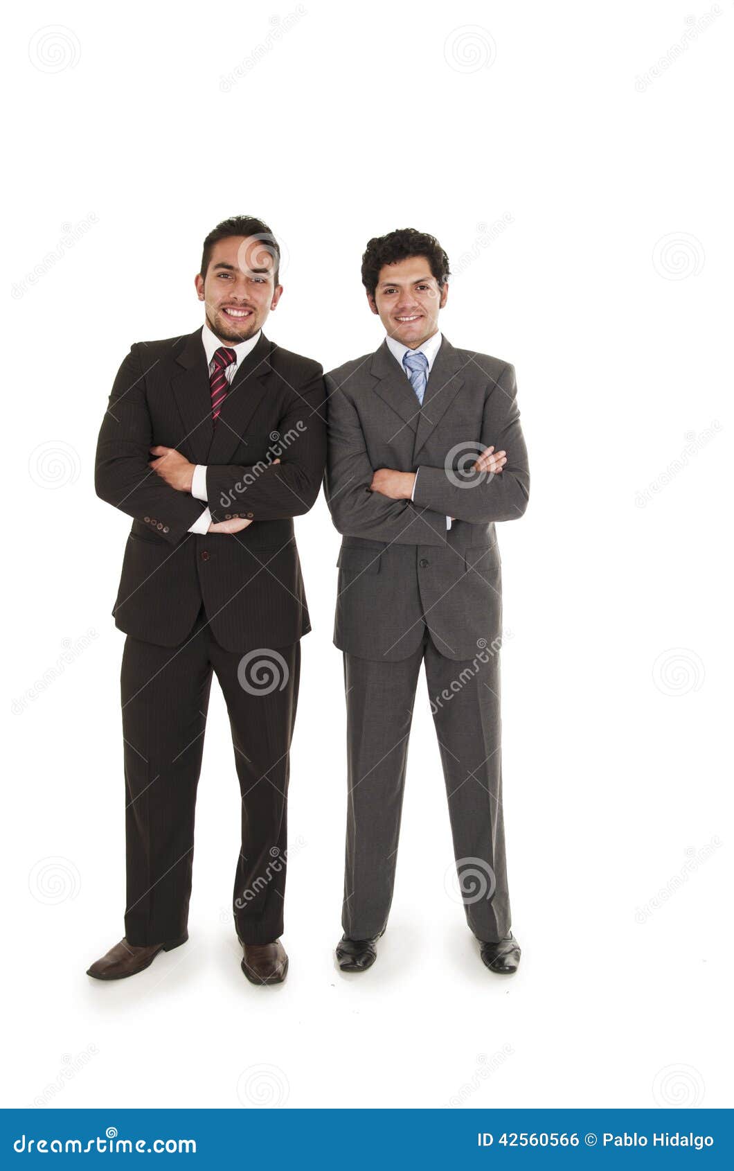 Two Elegant Men in Suits Posing Stock Photo - Image of adult ...