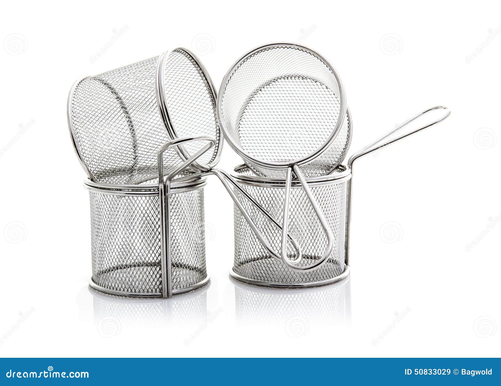 Two Empty Wire Chip Baskets Stock Image Image of wire, object 50833029