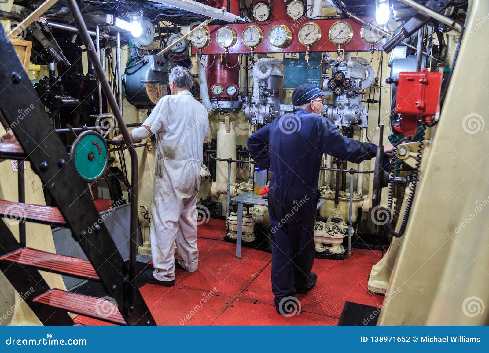 The Engine Room Of An Old Steam Tugboat Editorial ...