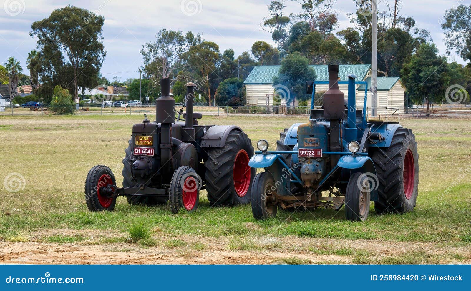 Two Entrants in the Tractor Pull Competition in Yarrawonga Editorial