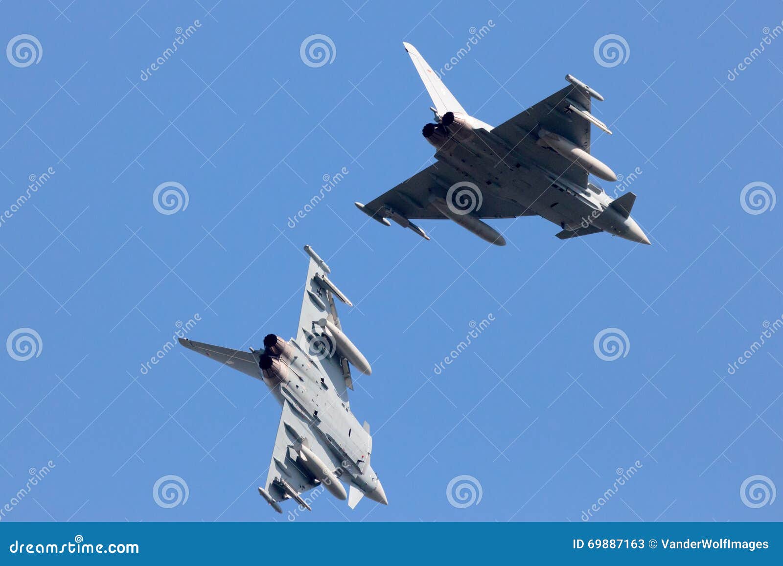 two fighter jets sky