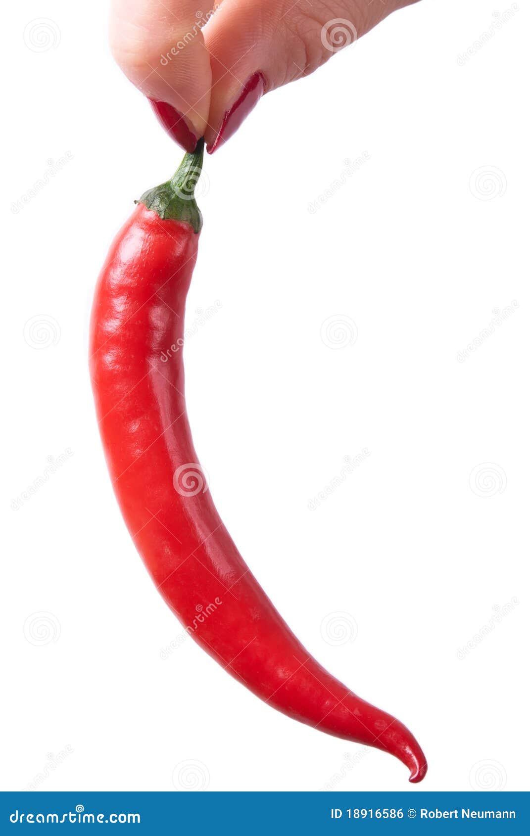 Two Fingers Holding a Red Hot Peppers Stock Photo Image of capsaicin