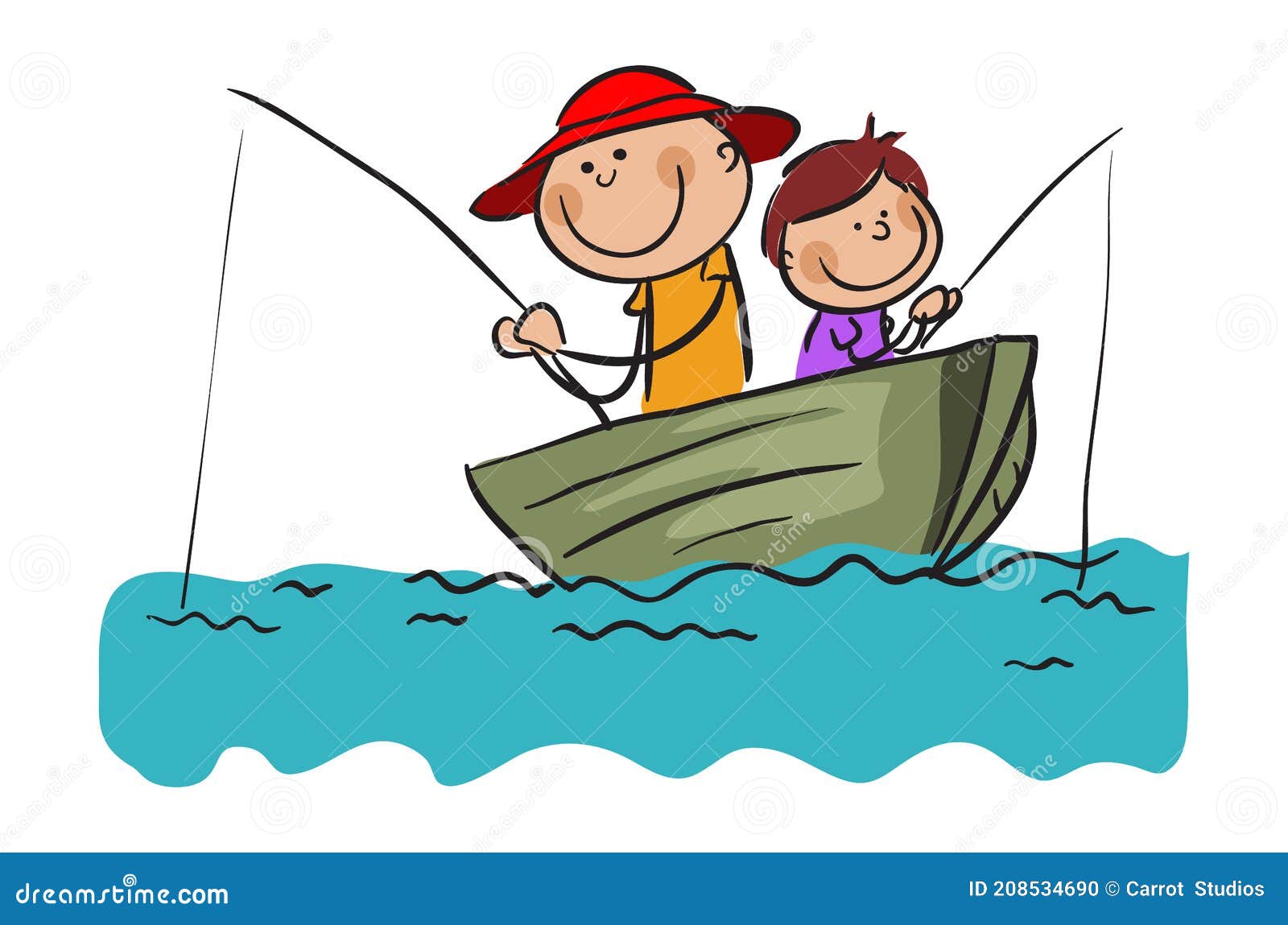 14 Two Fishing Rods Boat Stock Illustrations, Vectors & Clipart - Dreamstime