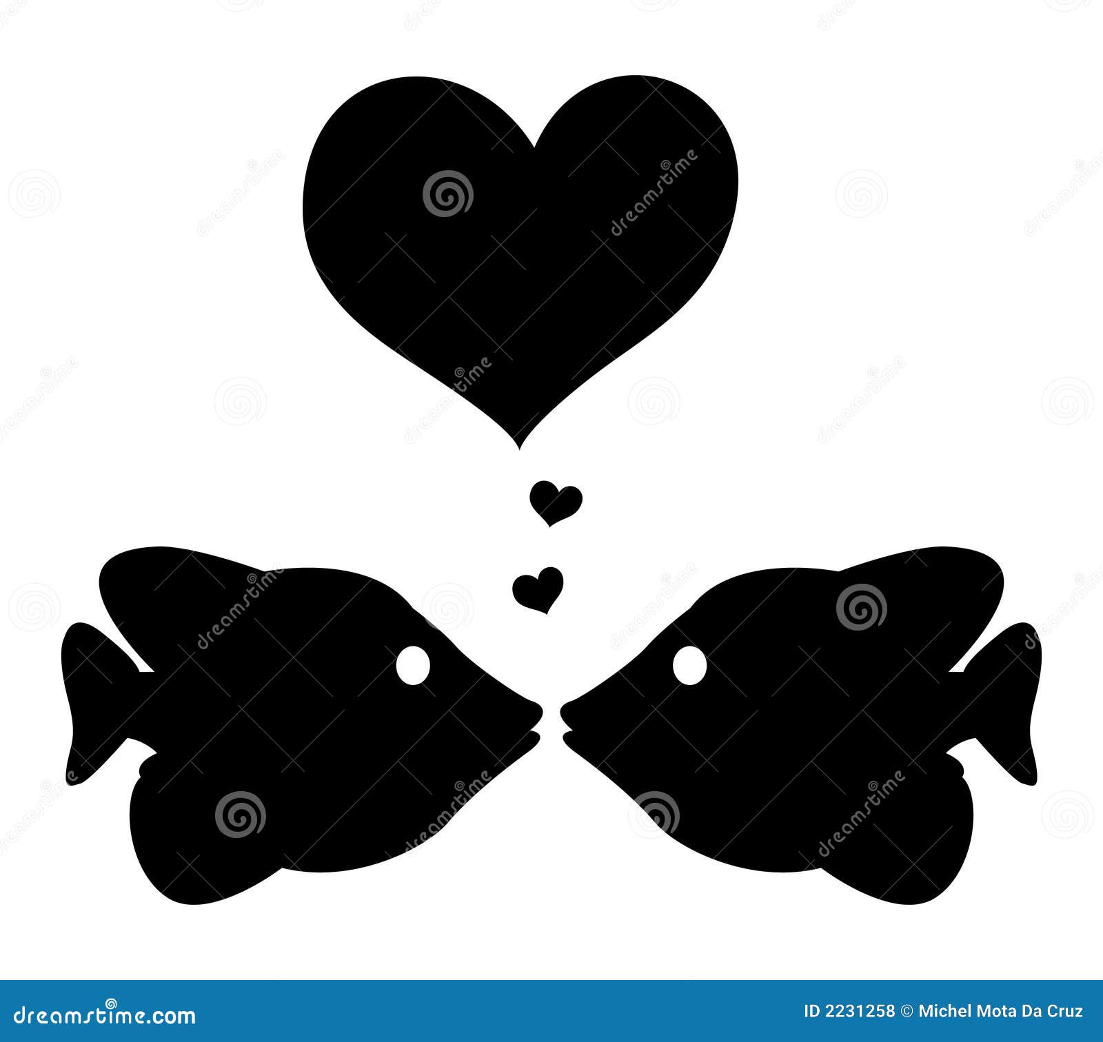 Download Two fishes in love stock vector. Illustration of commitment - 2231258