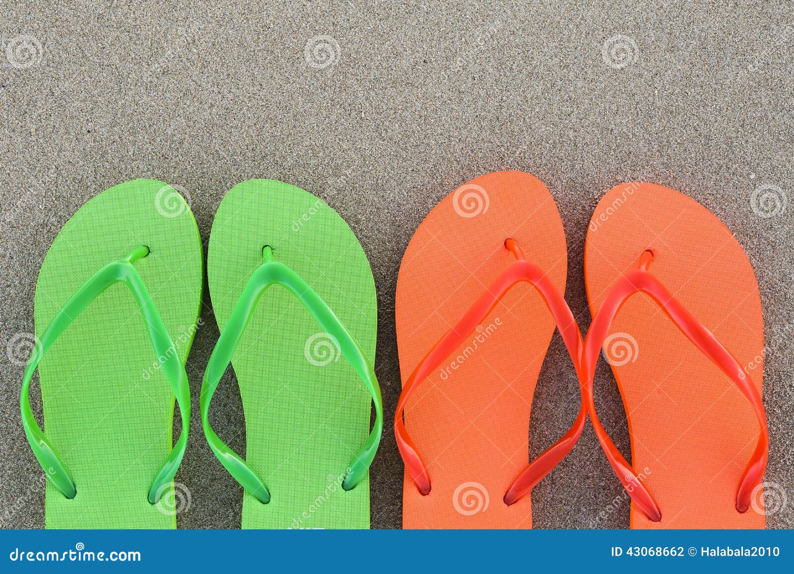 Two flip-flops stock photo. Image of foot, flower, floral - 43068662